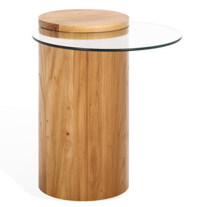 Tasharose Wood & Glass Accent Table | Safavieh Couture – SFV2314