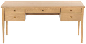 Makala 5 Drawer Wood Desk | Safavieh Couture - SFV4232