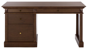Francesco 4 Drawer Wood Desk | Safavieh Couture - SFV4239