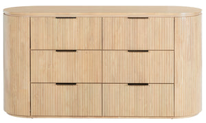 Rikki Fluted 6 Drawer Dresser | Safavieh Couture - SFV4250