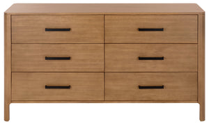 Abbiava 6 Drawer Wood Dresser | Safavieh Couture - SFV4261