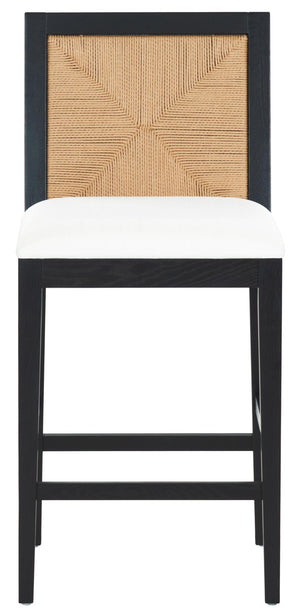 Emilio Woven Counter Stool | Safavieh Couture - SFV4285