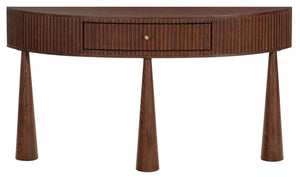 Vivietta Fluted Wood Console | Safavieh Couture - SFV4287