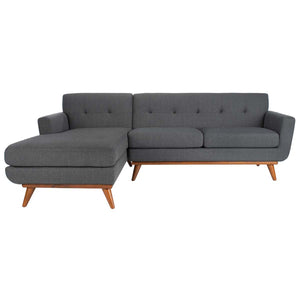 Opal Linen Tufted Sectional Sofa | Safavieh Couture - SFV4730