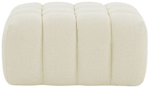 Calyna Tufted Boucle Ottoman | Safavieh Couture – SFV4833