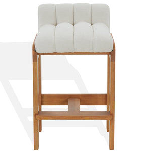 Delphini Boucle Barstool | Safavieh Couture - SFV4871