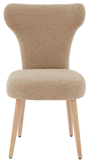 Brandietta Faux Shearling Dining Chair | Safavieh Couture SFV5089
