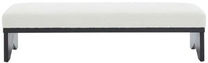 Sharyn Boucle & Wood Bench | Safavieh Couture – SFV5113