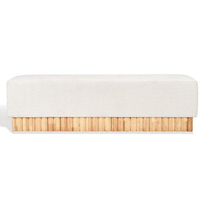 Tylie Boucle & Wood Bench | Safavieh Couture – SFV5114