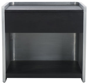 Ottawa Wood & Aluminum Nightstand | Safavieh Couture – SFV5538