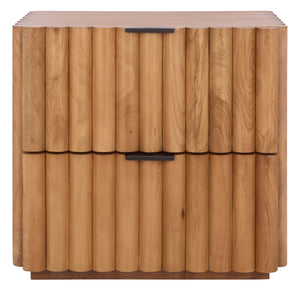 Renata Fluted Wood Nightstand | Safavieh Couture - SFV5545