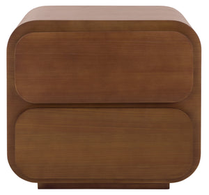 Herald 2 Drawer Wood Nightstand | Safavieh Couture - SFV5546