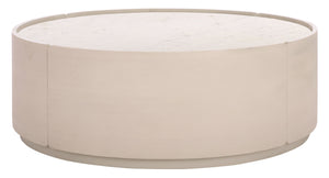 Alanabella Marble Round Coffee Table | Safavieh Couture - SFV5553