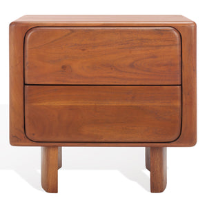 Finley 2 Drawer Wood Nightstand | Safavieh Couture – SFV5750