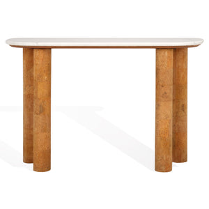 Marilynn Marble And Cork Veneer Console Table | Safavieh Couture – SFV5758