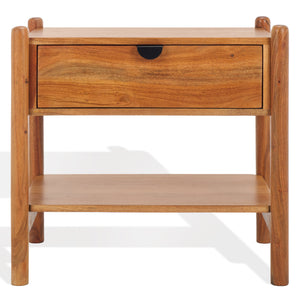 Shanti 1 Drawer Wood Nightstand | Safavieh Couture – SFV5763