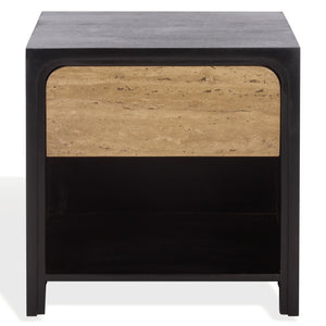 Halcyon Travertine Nightstand | Safavieh Couture - SFV5776