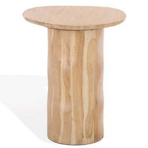 Jennamira Travertine Accent Table | Safavieh Couture - SFV5780