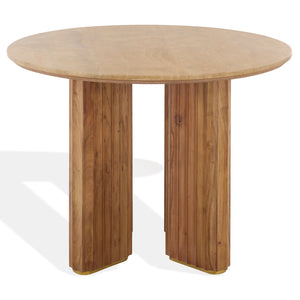 Irine Travertine Dining Table | Safavieh Couture - SFV5781