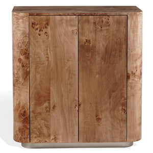 Celestanno Burl Bar Cabinet | Safavieh Couture - SFV5788