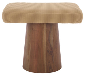 Bennato Wood Base Stool | Safavieh Couture - SFV5797