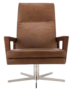 Damien Arm Chair | Safavieh Couture - Chocolate / Dark Walnut