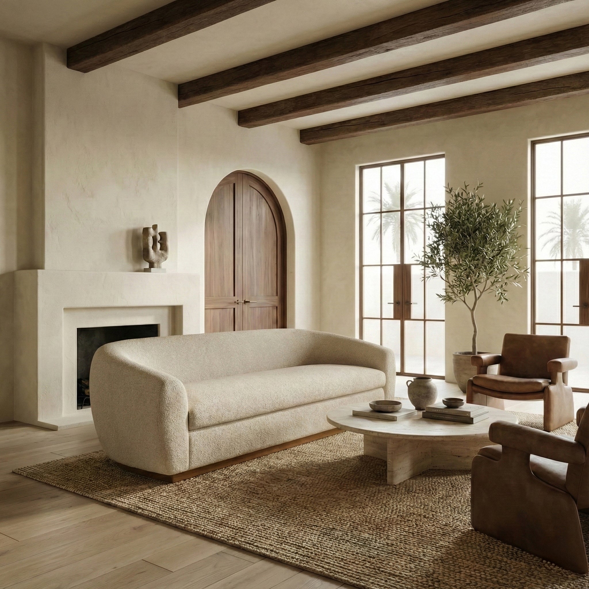 Tylah Boucle Sofa | Safavieh Couture - SFV7520