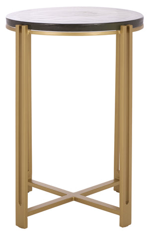 Levitt Cast Glass Top Accent Table | Safavieh Couture - SFV7916