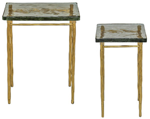 Mckenzie Glass Nesting Tables | Safavieh Couture - SFV7921