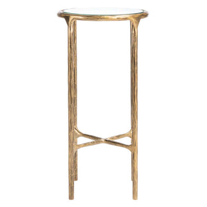 Jessa Forged Metal Tall Round End Table | Safavieh Couture - SFV9504
