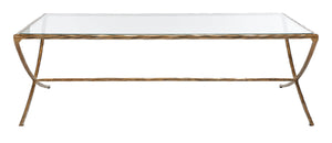 Debbie Rectangle Metal Coffee Table | Safavieh Couture - SFV9522