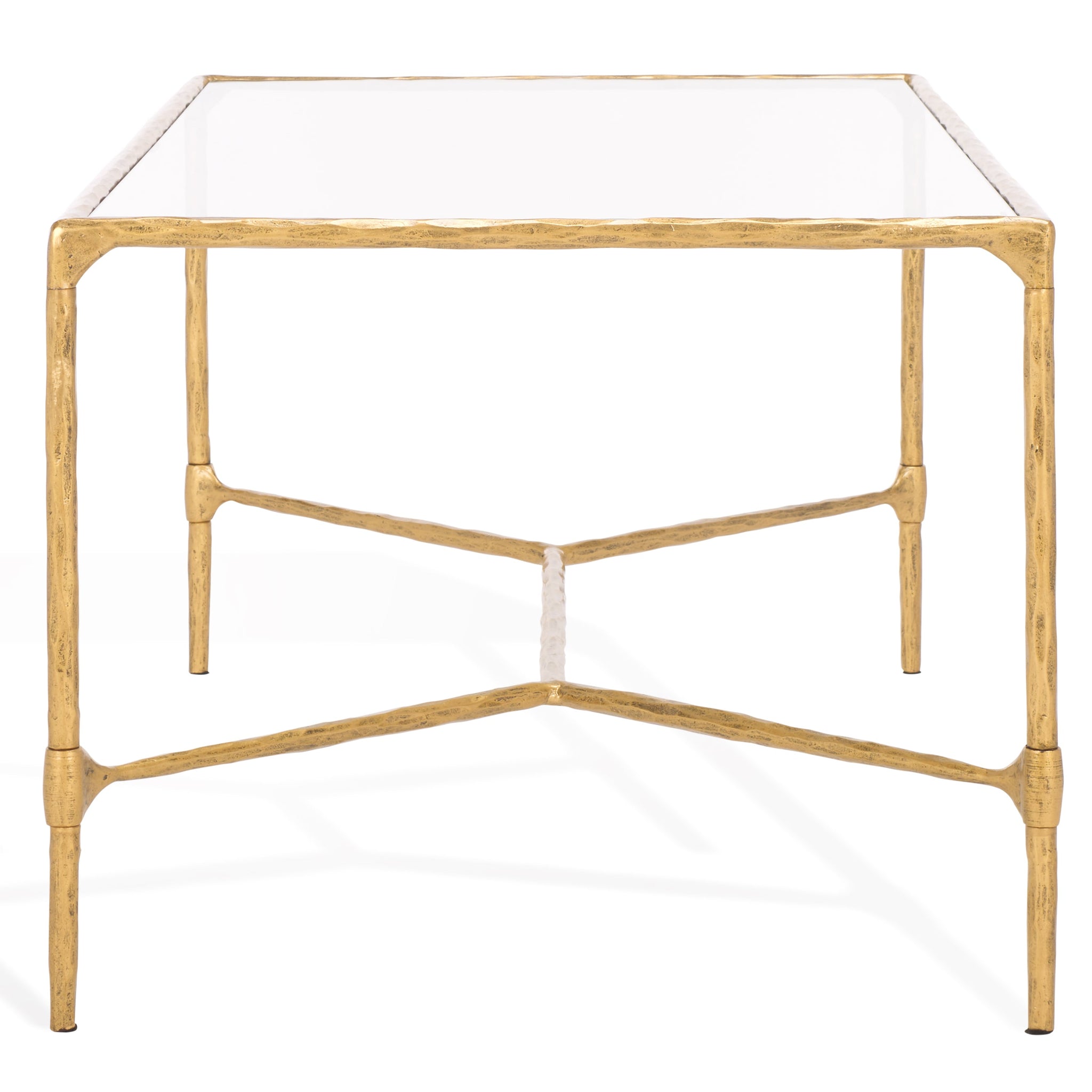 Isabellina Metal And Glass Coffee Table | Safavieh Couture SFV9541