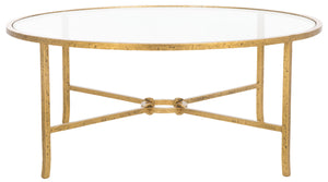 Tauri Metal Round Coffee Table | Safavieh Couture - SFV9552
