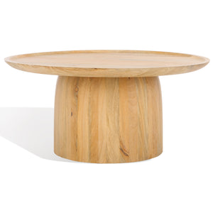 Hope Round Wood Coffee Table | Safavieh Couture – SFV9706