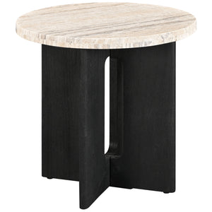 Shayna Travertine Accent Table | Safavieh Couture – SFV9722