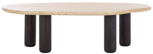 Celestyn Travertine Coffee Table | Safavieh Couture - SFV9737