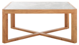 Bernardi Marble Top Coffee Table | Safavieh Couture - SFV9744