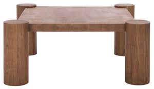 Trescott Square Wood Coffee Table | Safavieh Couture - SFV9763