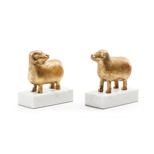 Sheep Bookends (Pair) - Gold Leaf | Villa & House - SHP-1742-808