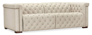 Savion Deux Sofa with Power Recliners and Power Headrests - Beige | Hooker Furniture - SS435-RLPPH-414