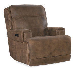 Wheeler Power Recliner with Power Headrest - Brown | Hooker Furniture - SS762-PHZ1-085
