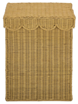 Manon Scallop Laundry Basket with Liner | Safavieh - STG6000