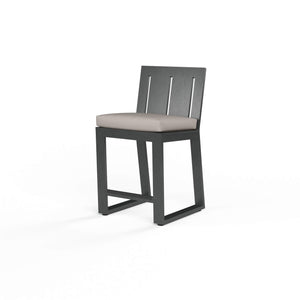 Redondo Barstool - Sunbrella Grade A Farbic No Welt - Slate Finish | Sunset West - SW3801-7B