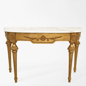 SIENNA Gold Console | Decorative Crafts - FAR4