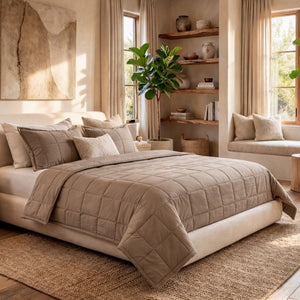 Slub Tencel Coverlet Set | Ann Gish