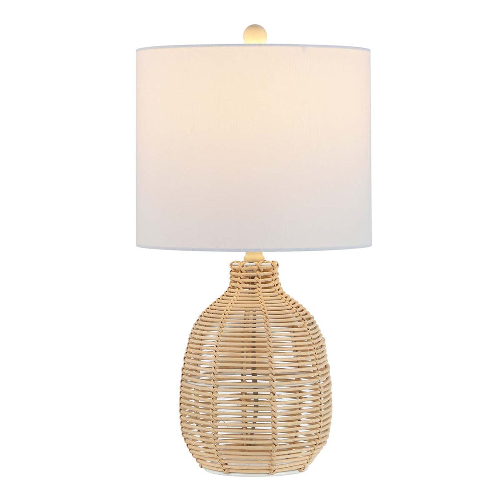 Oroya Rattan Table Lamp | Safavieh - TBL4473 - Light Natural