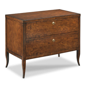 Sarah Bedside Chest - Bordeaux Finish | Woodbridge Furniture - TF400-10