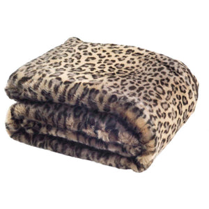 Faux Black Leopard Throw | Safavieh - THR722