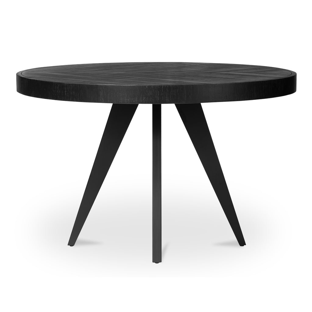 Parq Round Dining Table Black | Moe's Furniture - TL-1010-02