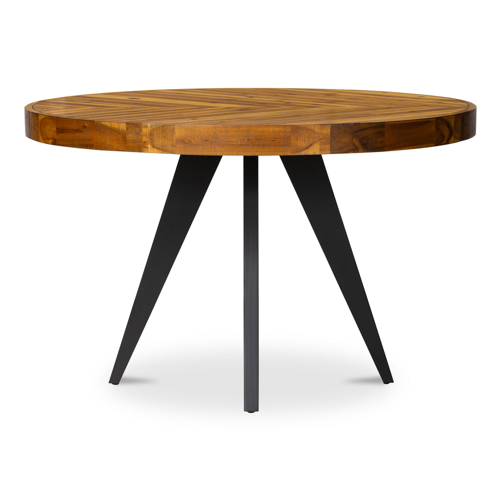 Parq 60In Round Dining Table Amber | Moe's Furniture - TL-1029-14